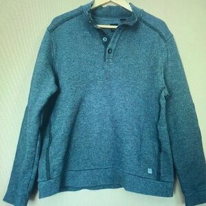 Blue Button-Up Sweater